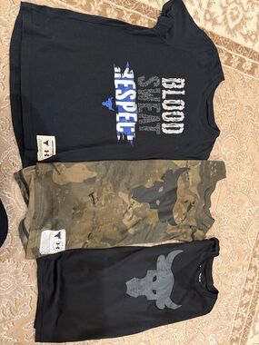 Under Armour Kids Black & Camo Graphic Tee Set